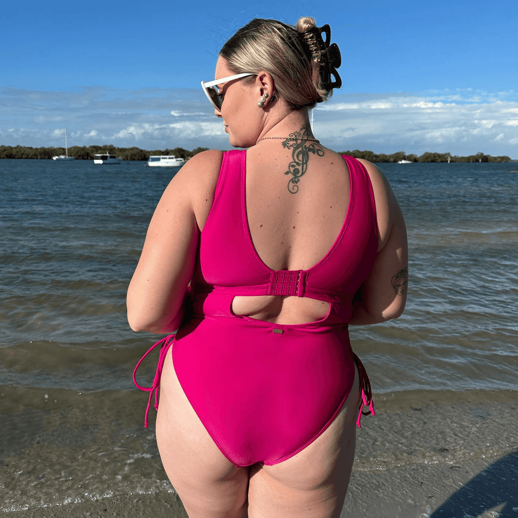 Swimsuit - I'll fly with you - Hot Pink - Snag Canada