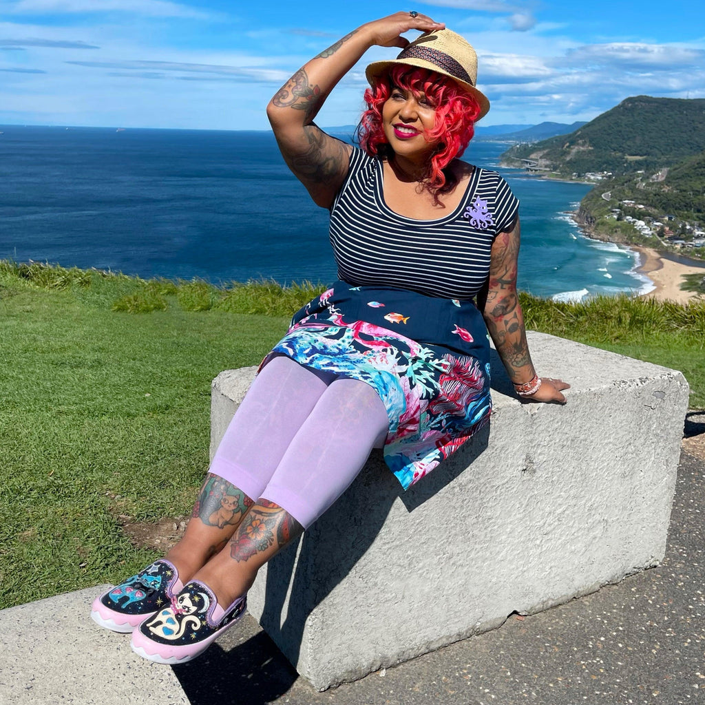 Stay Cool Capri Tights - Wisteria - Snag Canada