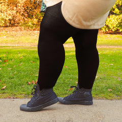 Bamboo Tights - Panda - Black - Snag Canada