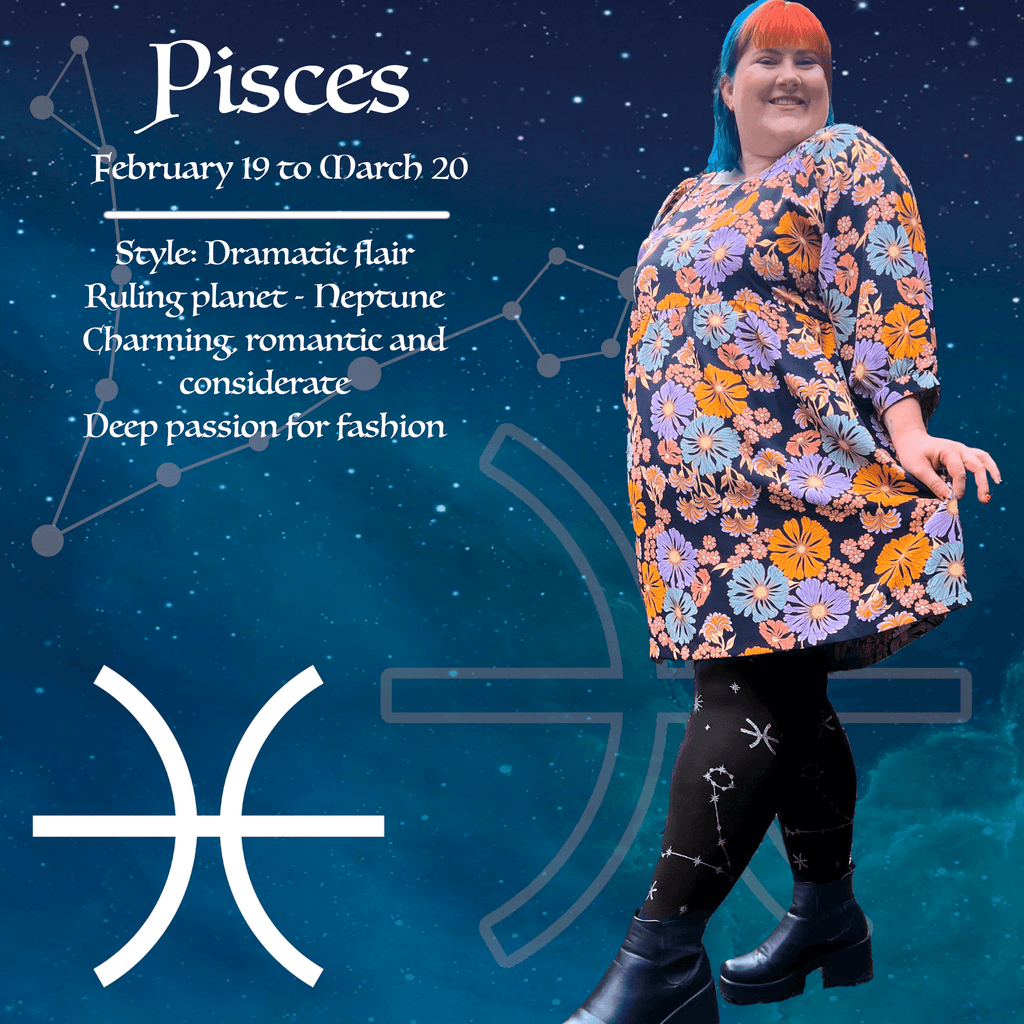 Opaque Zodiac Tights - Pisces - Snag Canada