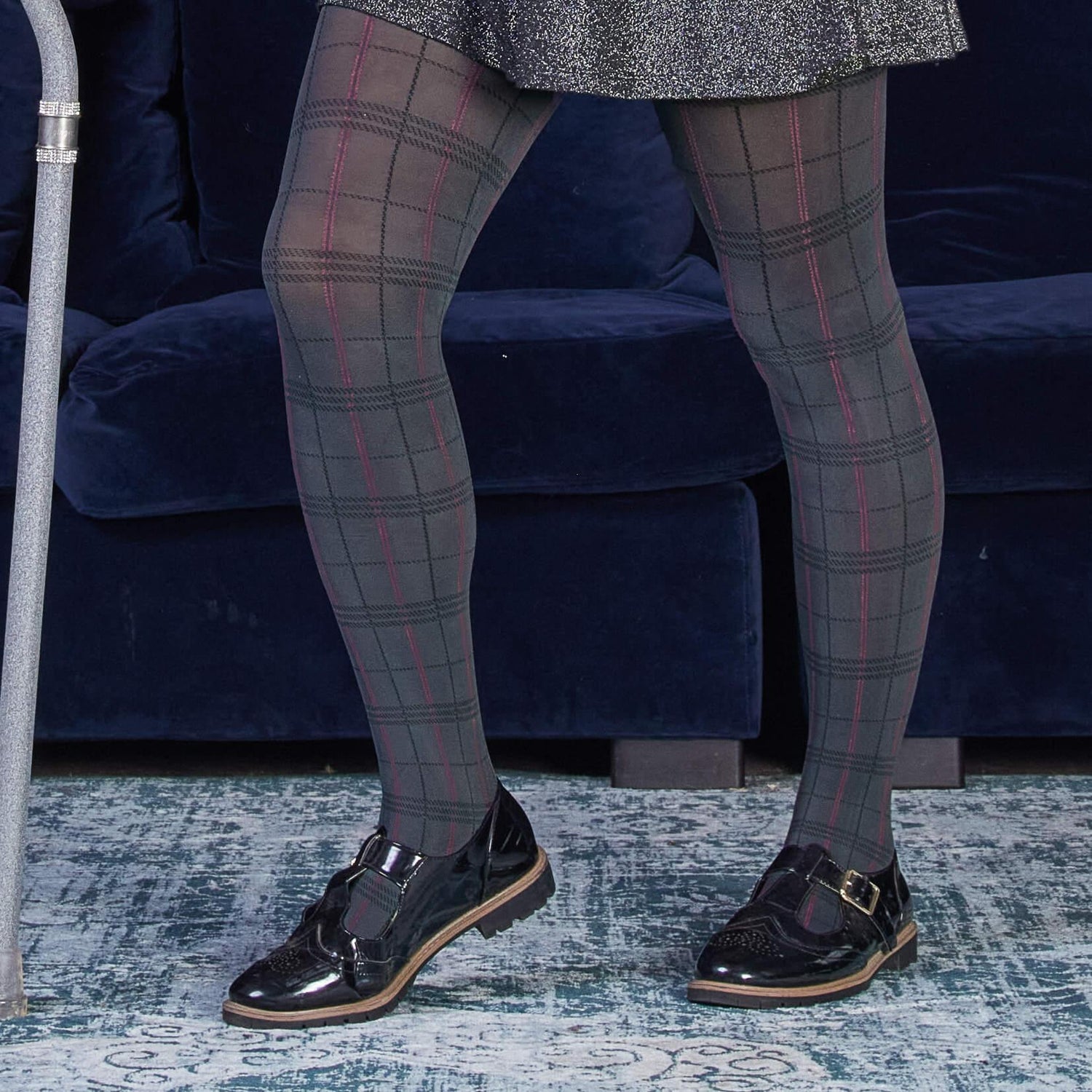 Opaque Plaid Tights - Neeps - Snag Canada