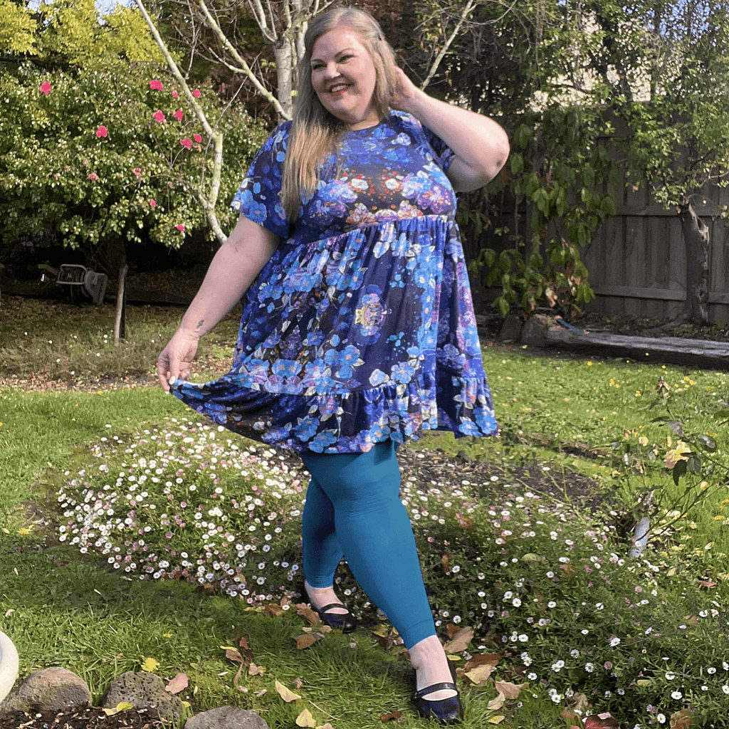 Opaque Footless Tights - Aurora - Snag Canada