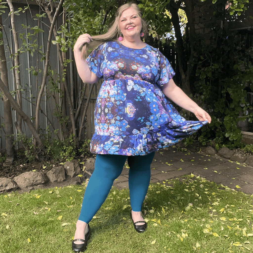 Opaque Footless Tights - Aurora - Snag Canada