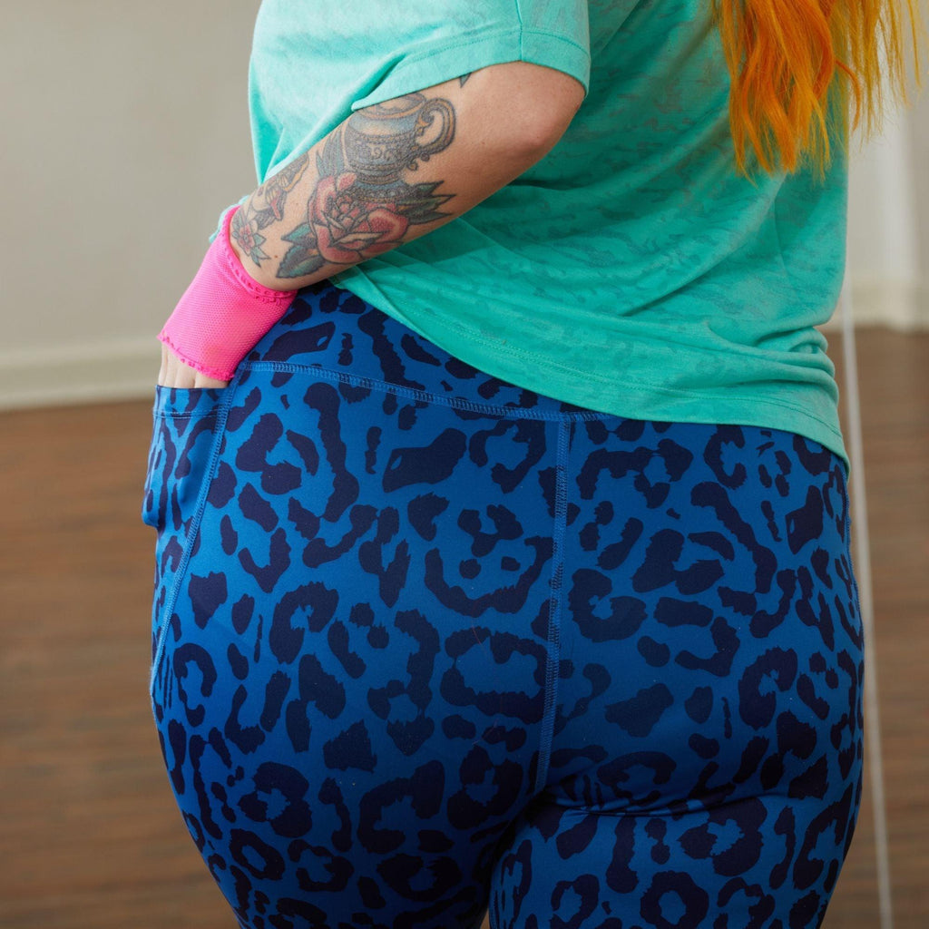Active Wear Leggings - Midnight & Navy - Snag Canada