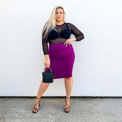 Pencil Skirt - Oh my! Figgy Pudding - Snag Canada