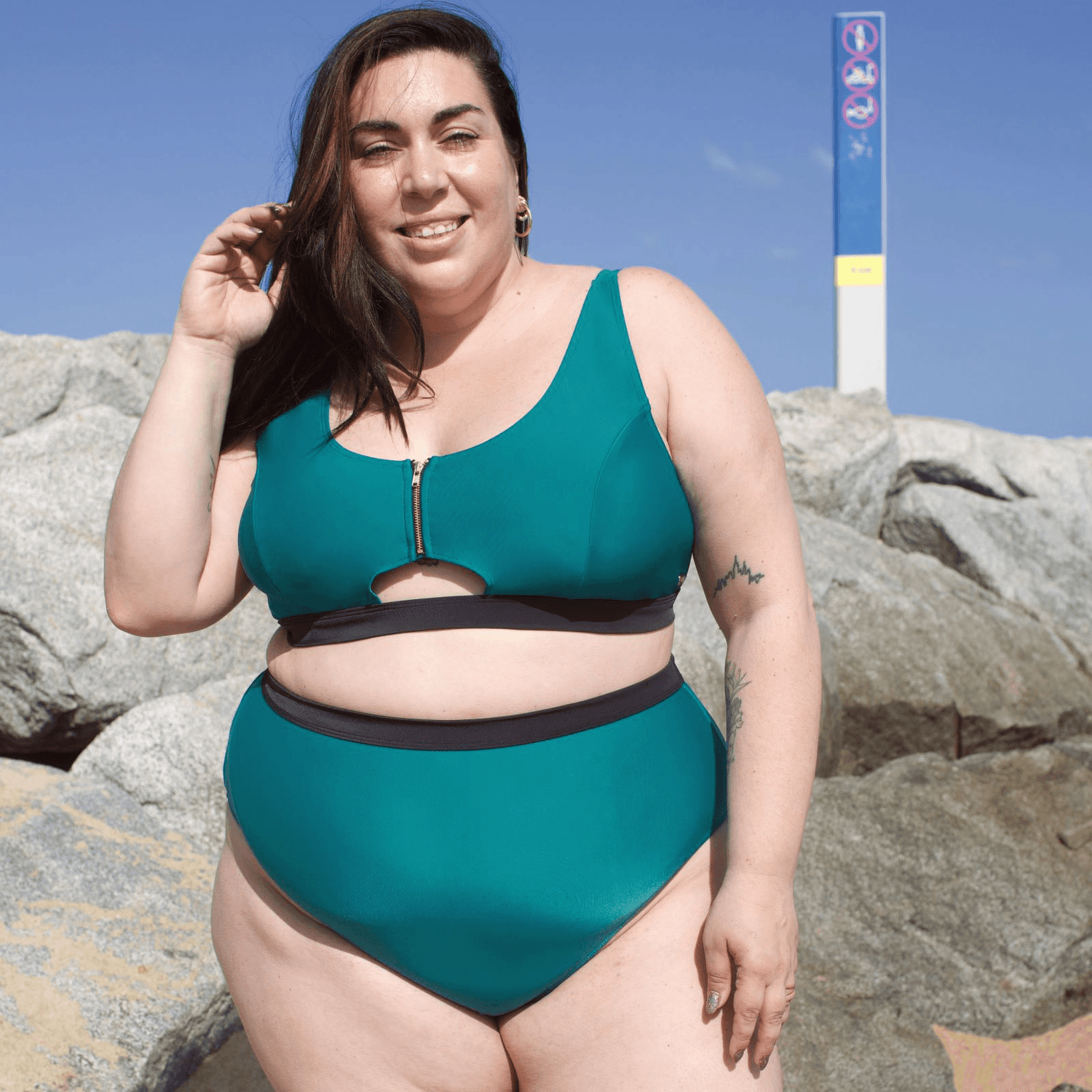 Bikini Bottoms - Hasta La Vista - Teal - Snag Canada