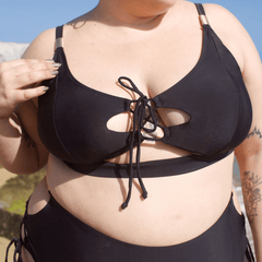 Bikini Top - What Babe? - Black - Snag Canada