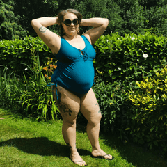 Maternity Swimsuit - That loving feel'in - Teal - Snag Canada