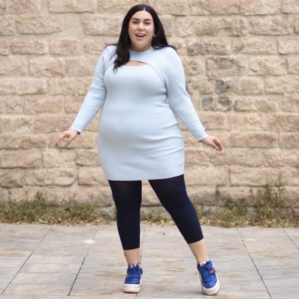 Plus size sale navy capri leggings