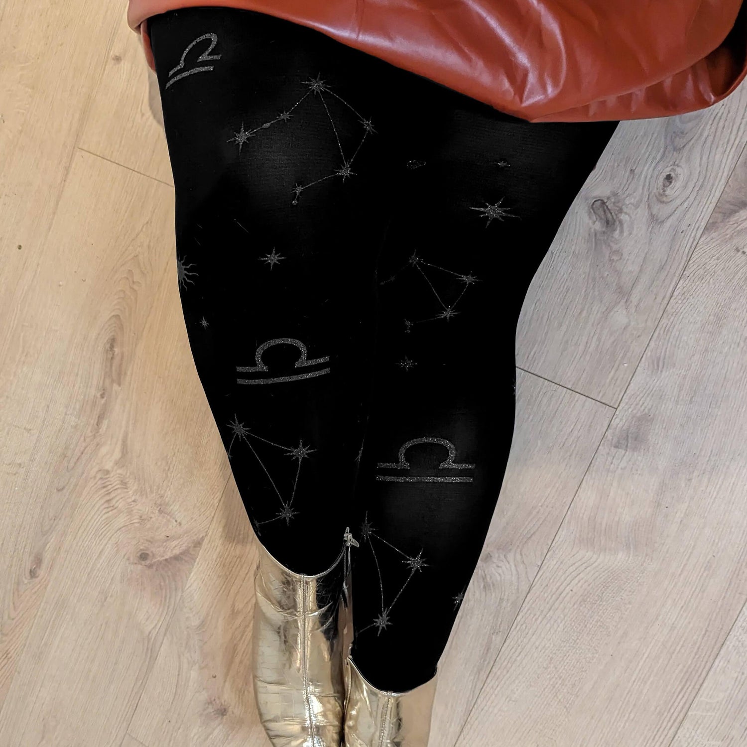 Opaque Zodiac Tights - Libra - Snag Canada