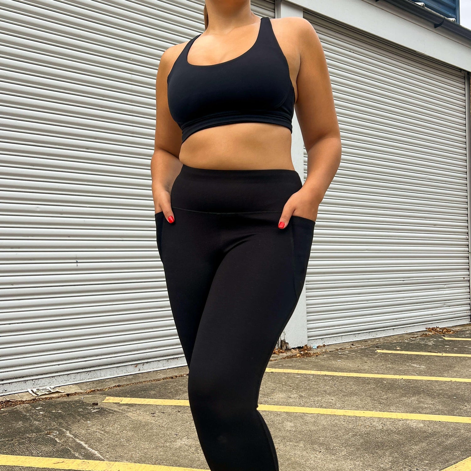 Squat Proof Long Leggings - Black - Snag Canada