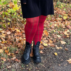 Opaque Plaid Tights - Tatties - Snag Canada