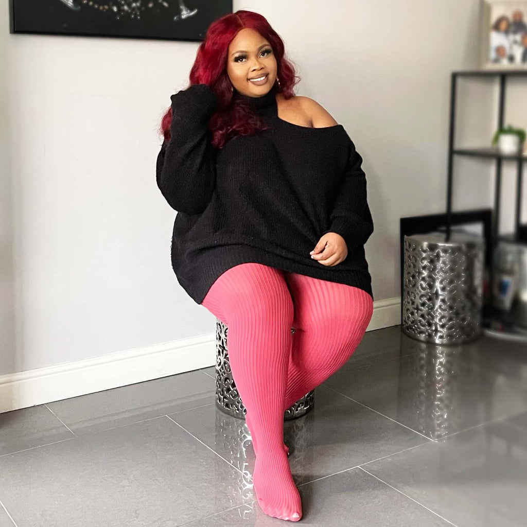 Ribbed Tights - Hot Toddy - Snag Canada