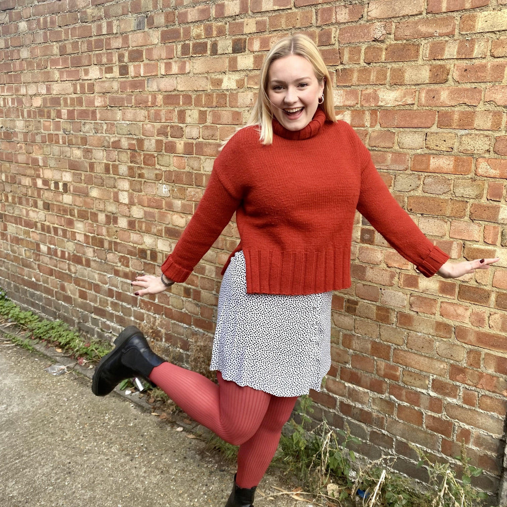 Ribbed Tights - Hot Toddy - Snag Canada