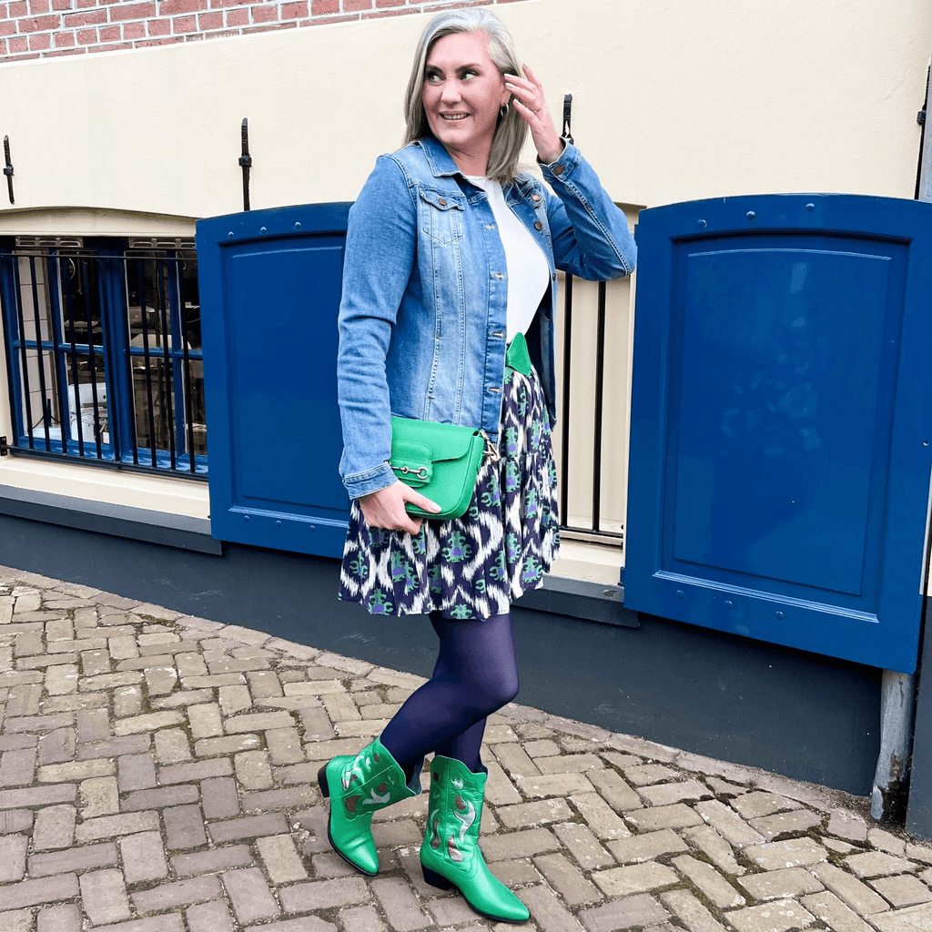 Semi-Opaque Tights - Navy - Snag Canada