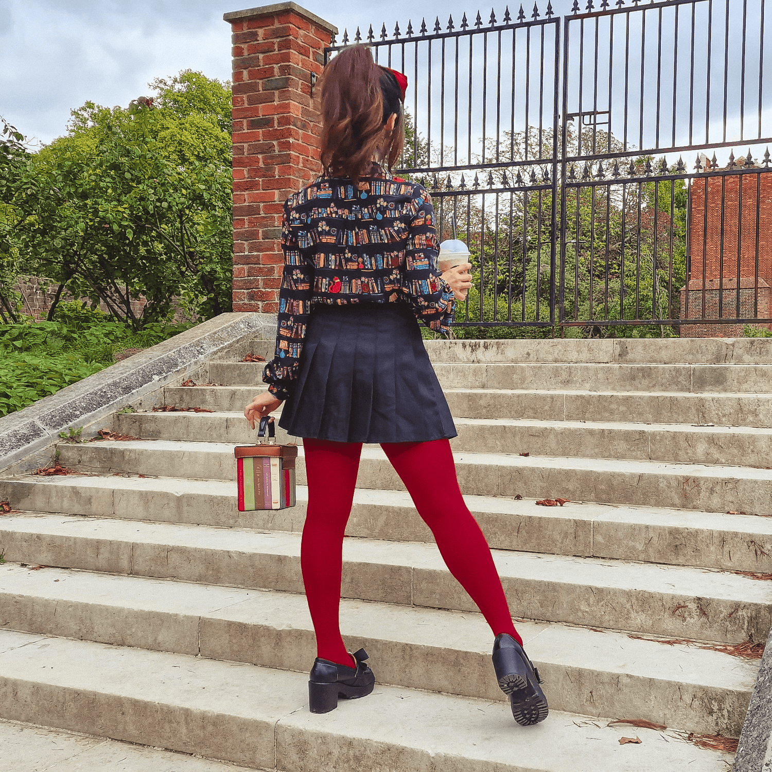 Opaque Tights - Blood Red - Snag Canada