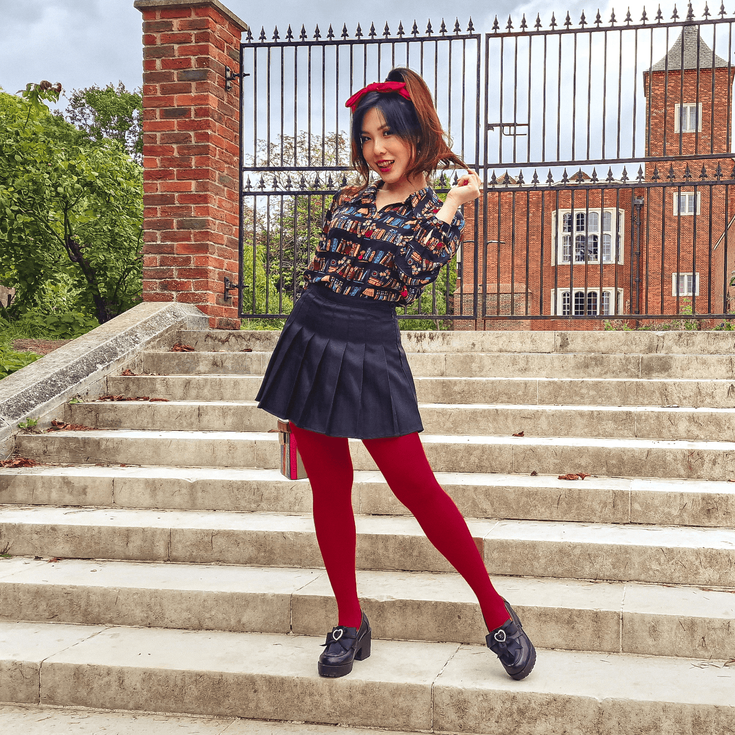 Opaque Tights - Blood Red - Snag Canada