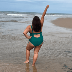 Maternity Swimsuit - That loving feel'in - Teal - Snag Canada