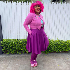 Flare Skirt - Oh My Gosh! - Figgy Pudding - Snag Canada
