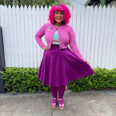 Flare Skirt - Oh My Gosh! - Figgy Pudding - Snag Canada