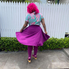Flare Skirt - Oh My Gosh! - Figgy Pudding - Snag Canada
