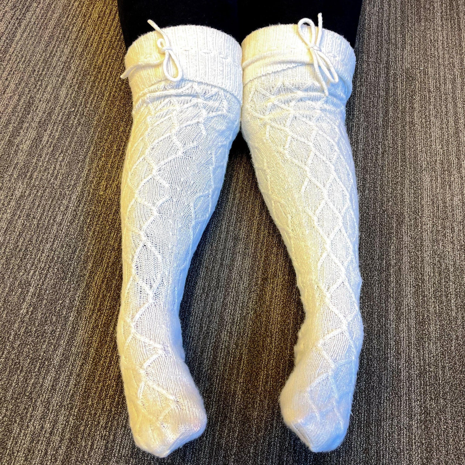 Thigh High Socks - Snowball - Snag Canada