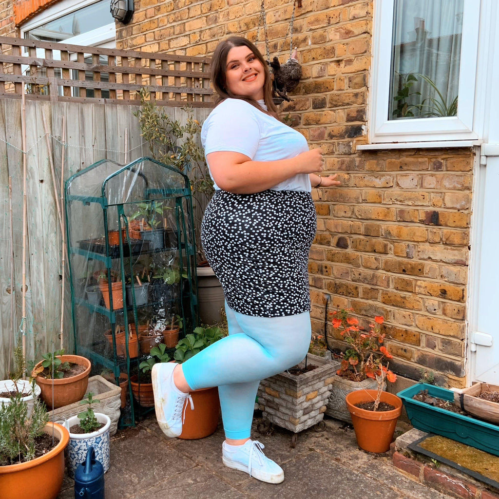 Opaque Footless Tights - Menthe Glacier - Snag Canada