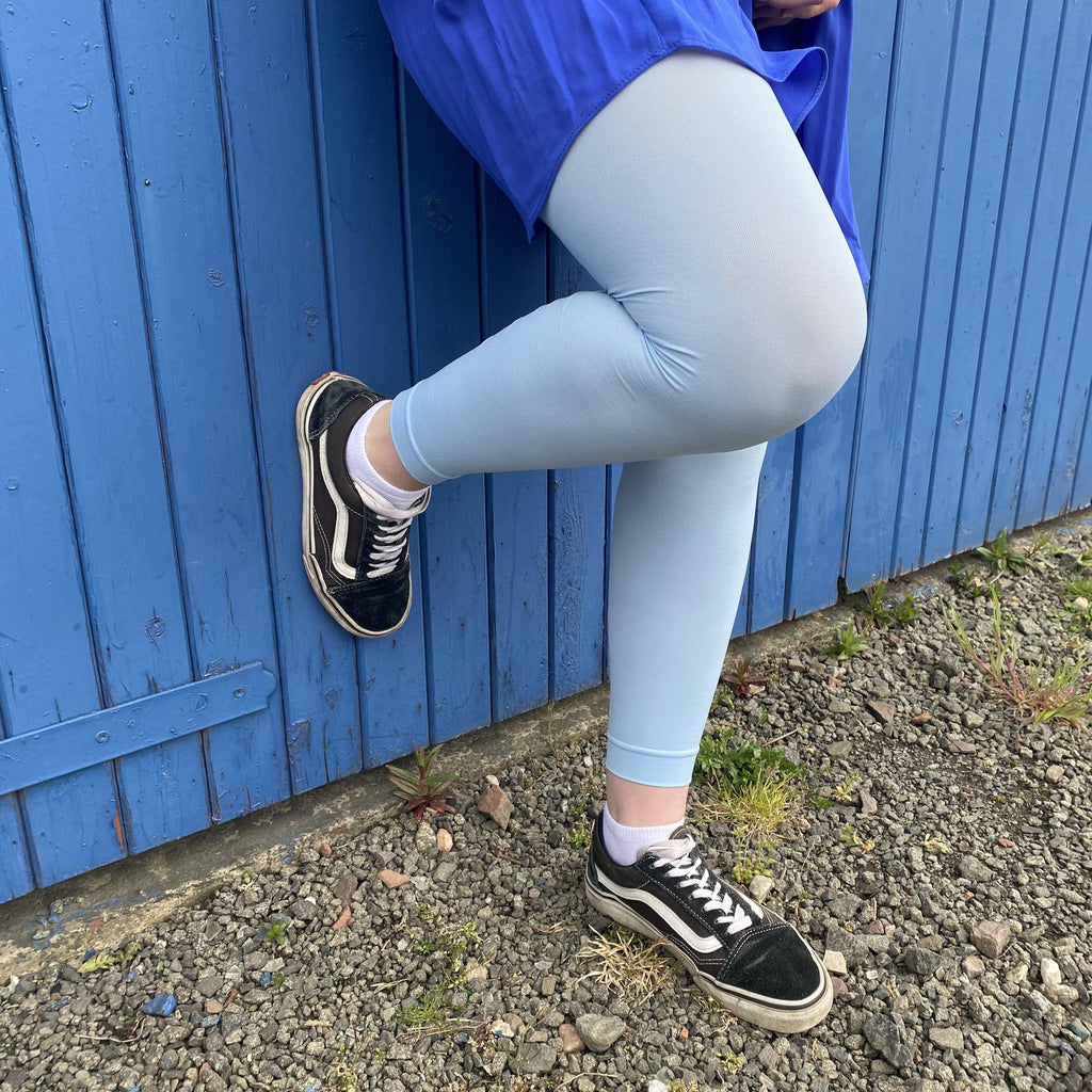 Opaque Footless Tights - Menthe Glacier - Snag Canada