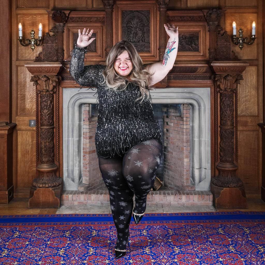 Opaque Tights - Let It Snow - Snag Canada