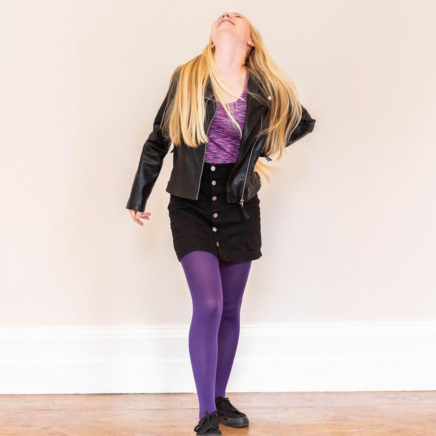 Kids Tights - Suffragette Purple - Snag Canada